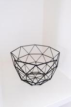 Zwart Metalen Draadmand Fruitmand, Overige materialen, Mand, Rond, Nieuw