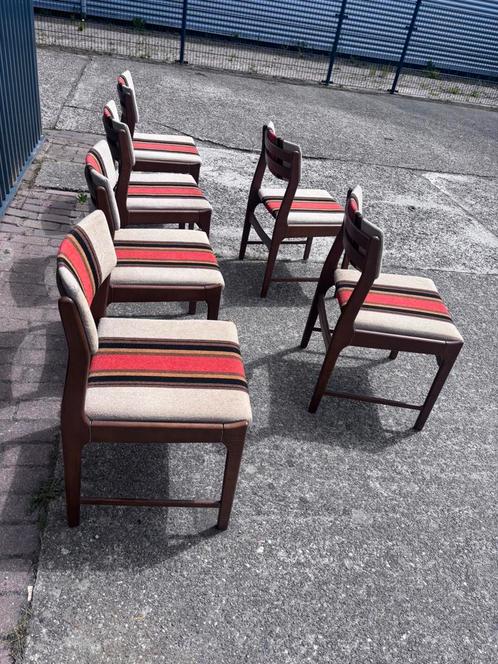 6 stuks eetkamerstoelen vintage stoel, Huis en Inrichting, Stoelen, Gebruikt, Ophalen