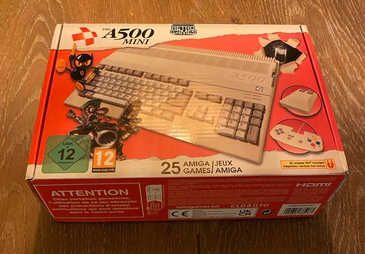 The A500 Mini - Amiga 500 Retro Console, Spelcomputers en Games, Spelcomputers | Overige, Zo goed als nieuw, Verzenden