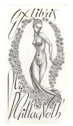 0137 Ex Libris Nederland : Maarten de Jong, 1948, Antiek en Kunst, Verzenden