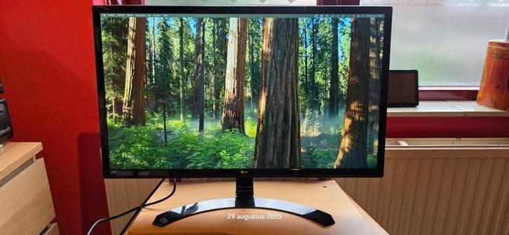 LG 27UD58-B, Computers en Software, Monitoren, Gebruikt, 60 Hz of minder, DisplayPort, HDMI, Ingebouwde speakers, Kantelbaar, IPS