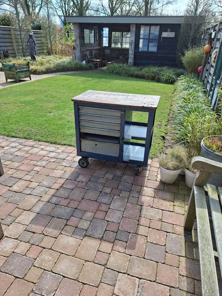 Vintage Gedore gereedschapwagen, Ophalen, Gebruikt