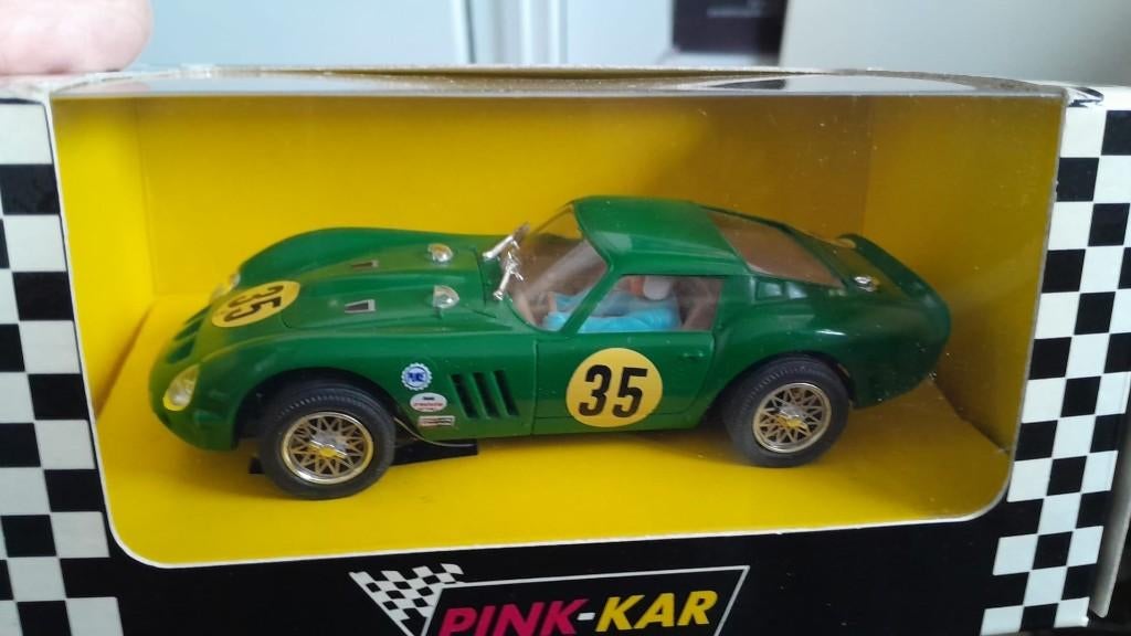 slotcar ferrari 250 GTO pink kar, Ophalen of Verzenden, Nieuw, Elektrisch, Overige merken