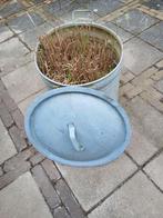 Zinken weckketel met riet., Ophalen, Rond, Minder dan 30 cm