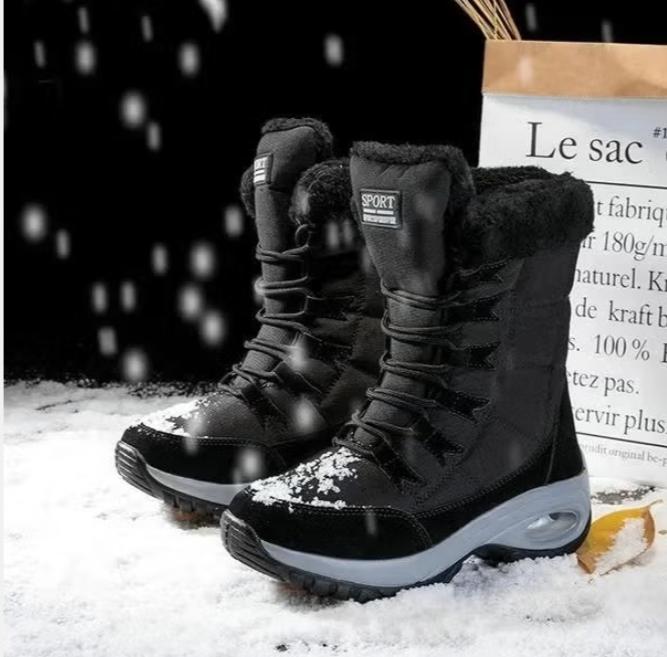 Luxe hoge snowboots voor dames waterdicht met dikke zolen, Ophalen of Verzenden, Nieuw, Zwart, Snowboots