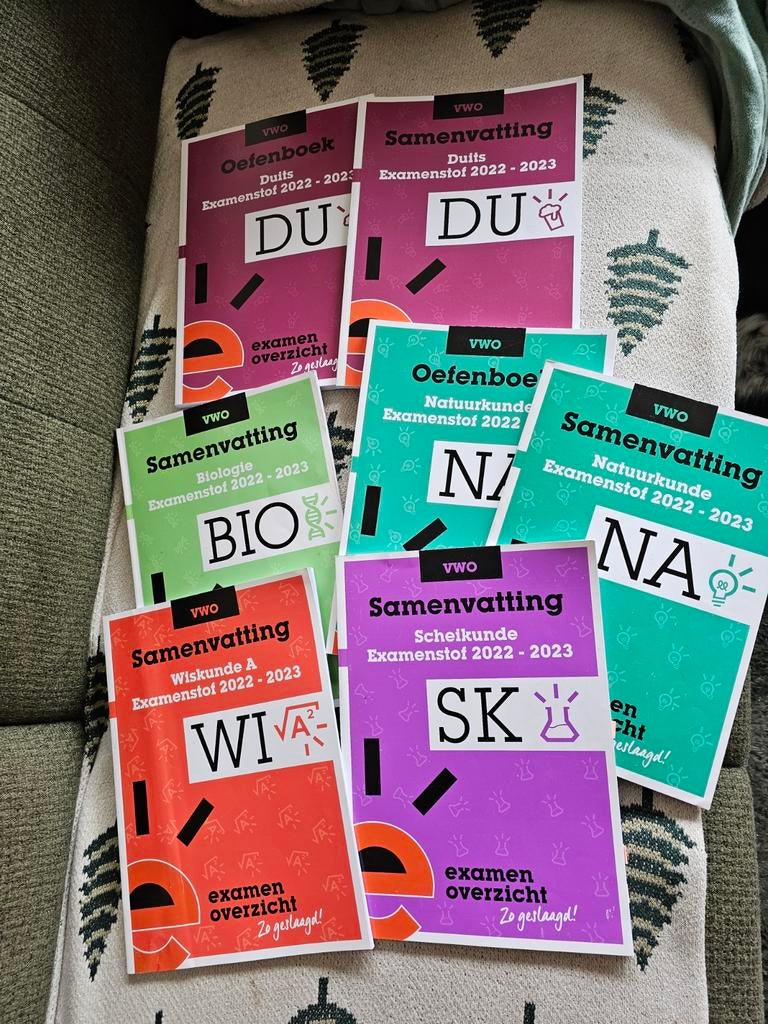 Gratis VWO Samenvatting & Oefenboeken Examenstof 2022-2023, Boeken, Schoolboeken, Ophalen of Verzenden, Zo goed als nieuw, VWO
