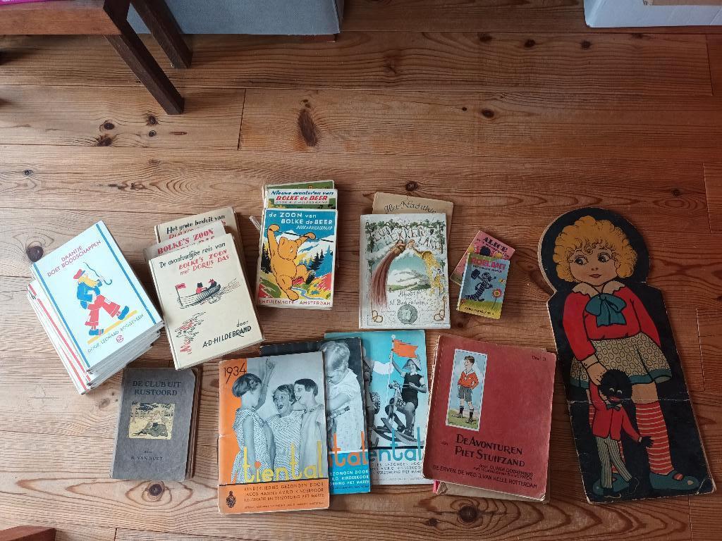 Collectie (20) kinderboeken uit jaren 30 en 40 vorige eeuw, Gelezen, Fictie algemeen, Diverse auteurs jaren 30 en 40, Ophalen of Verzenden
