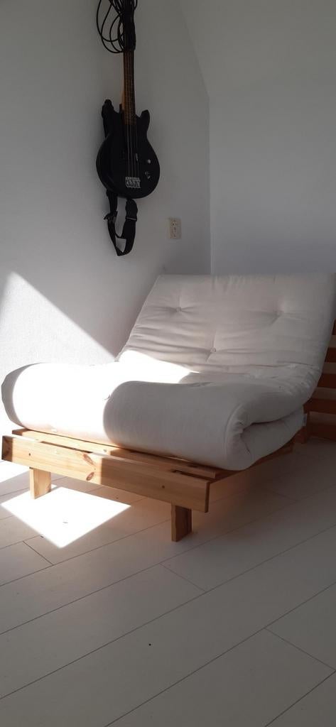 Karup design slaapbank / slaapstoel, Ophalen of Verzenden, Zo goed als nieuw, Twijfelaar, Crème