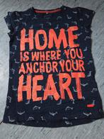 Name It T-shirt 'Home is where you anchor your heart' (7-8Y), Kinderen en Baby's, Kinderkleding | Maat 122, Gebruikt, Meisje, Ophalen of Verzenden