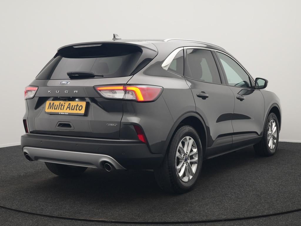 Ford Kuga 2.5 Titanium PHEV 225pk Dealer O.H. | Trekhaak Afn, Auto's, Ford, Stof, Gebruikt, Zwart, 4 cilinders