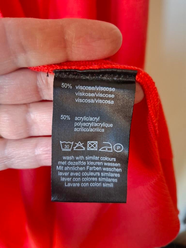 M&S Mode Lang Open Vest - Rood, Maat XXL/46,48, Trui of Vest, Nieuw, Ophalen of Verzenden, Nvt