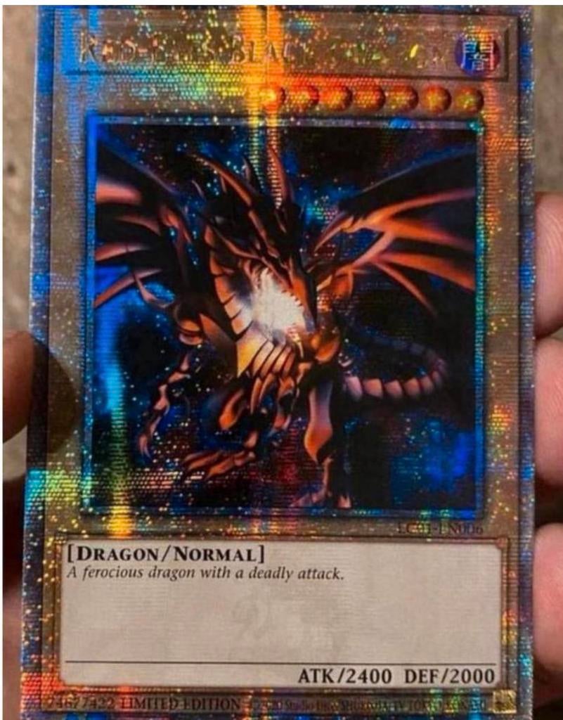 Yu-Gi-Oh! Red Eyes Black Dragon LC01 Quartercentury Promo !, Hobby en Vrije tijd, Verzamelkaartspellen | Yu-gi-Oh!, Ophalen of Verzenden