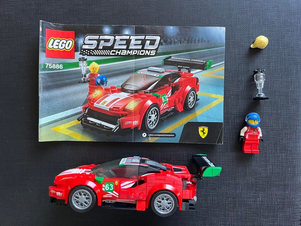 Lego 75886 Speed Champions Ferrari (compleet), Ophalen of Verzenden, Zo goed als nieuw