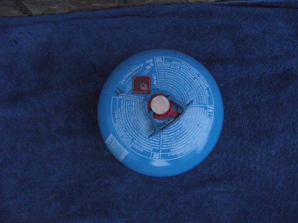 byna gratis nieuw vol verzegeld gasfles campingaz907 camping, Ophalen, Nieuw