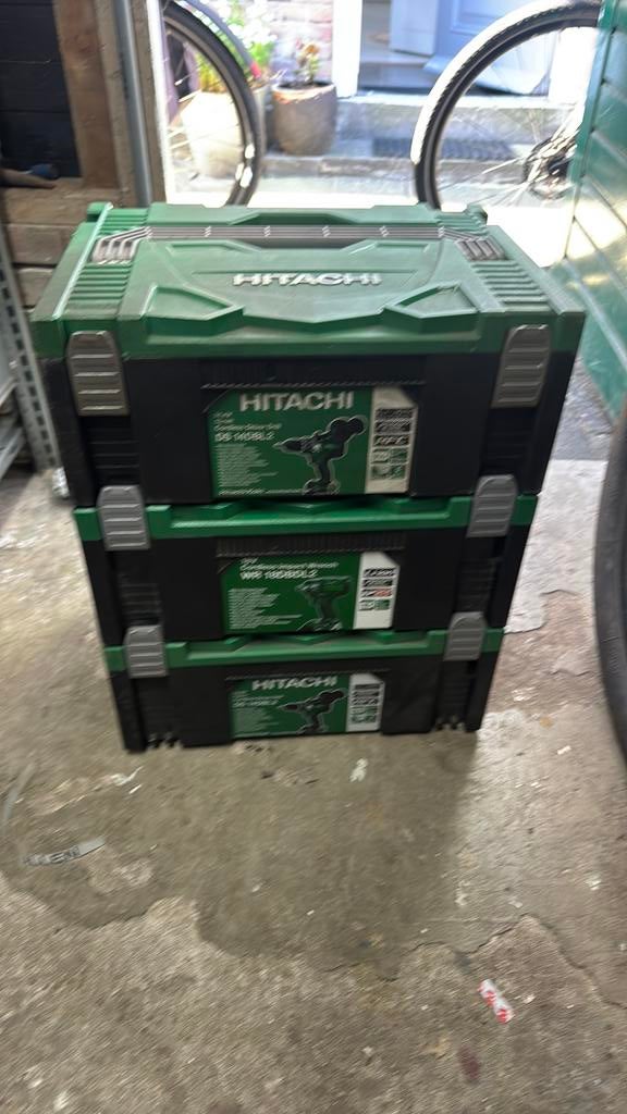 3x Hitachi koffers, Ophalen, Zo goed als nieuw