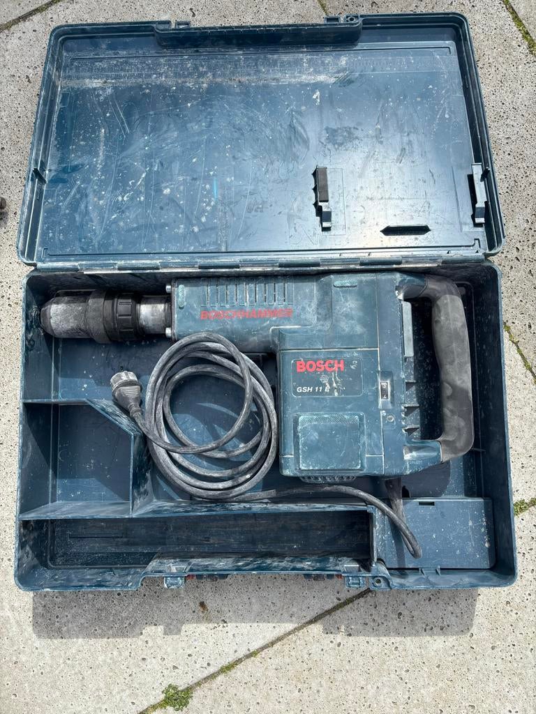 Bosch GSH 11 E Breekhamer met accessoires, Ophalen, Gebruikt, 600 watt of meer, Boor- en/of Breekhamer