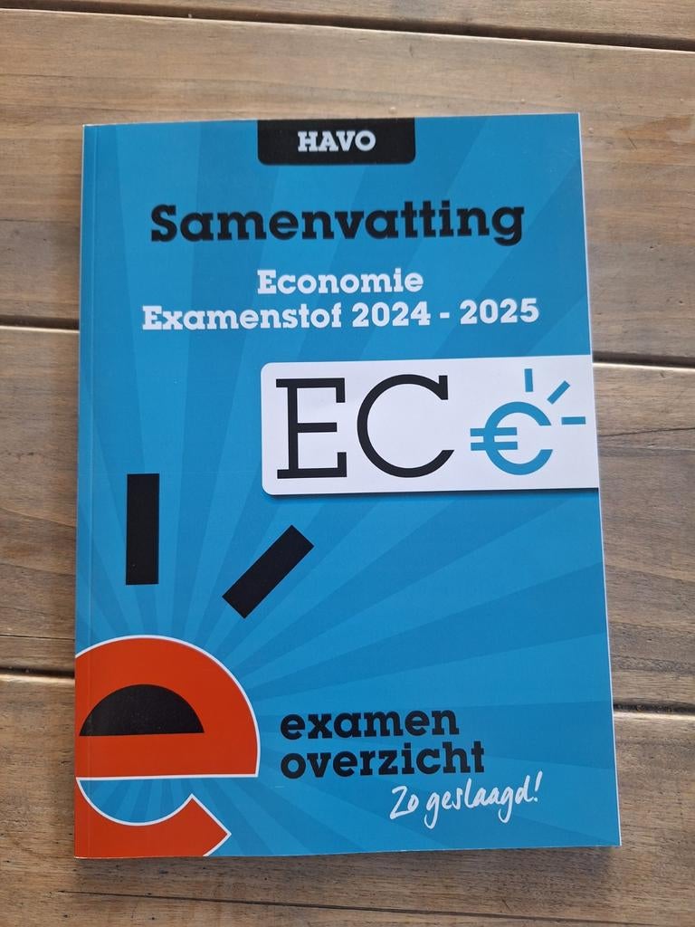 ExamenOverzicht - Samenvatting Examenstof Wiskunde A HAVO, Ophalen of Verzenden, Nederlands, Overige niveaus, ExamenOverzicht