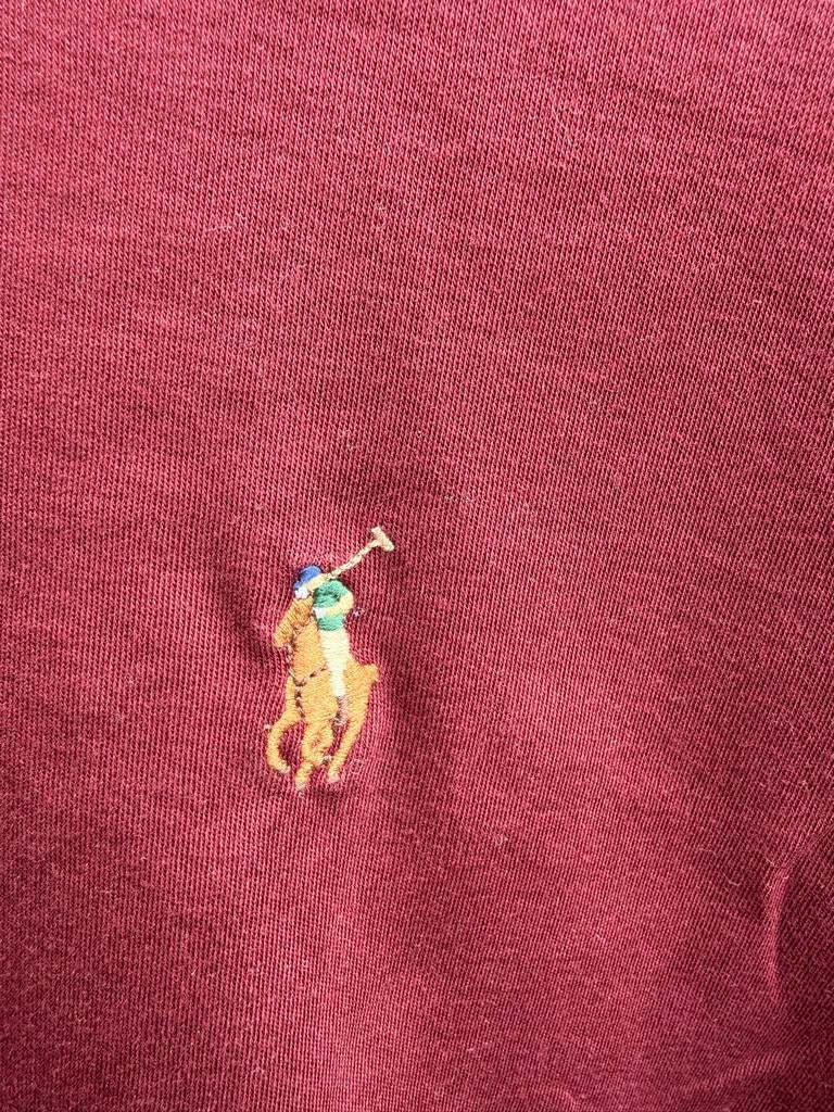 Polo Ralph Lauren T-shirt Bordeaux Maat L, Kleding | Heren, T-shirts, Ophalen of Verzenden, Zo goed als nieuw, Maat 52/54 (L)