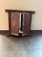 Spiegel met luik 54x49 cm, Huis en Inrichting, Woonaccessoires | Spiegels, Ophalen, Gebruikt, Minder dan 100 cm, Rechthoekig