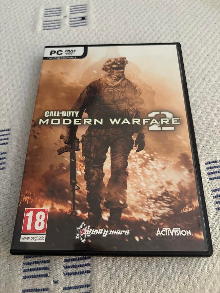 Call of Duty Modern Warfare 2 PC DVD-ROM, Spelcomputers en Games, Games | Pc, Online, Gebruikt, Vanaf 18 jaar, Shooter