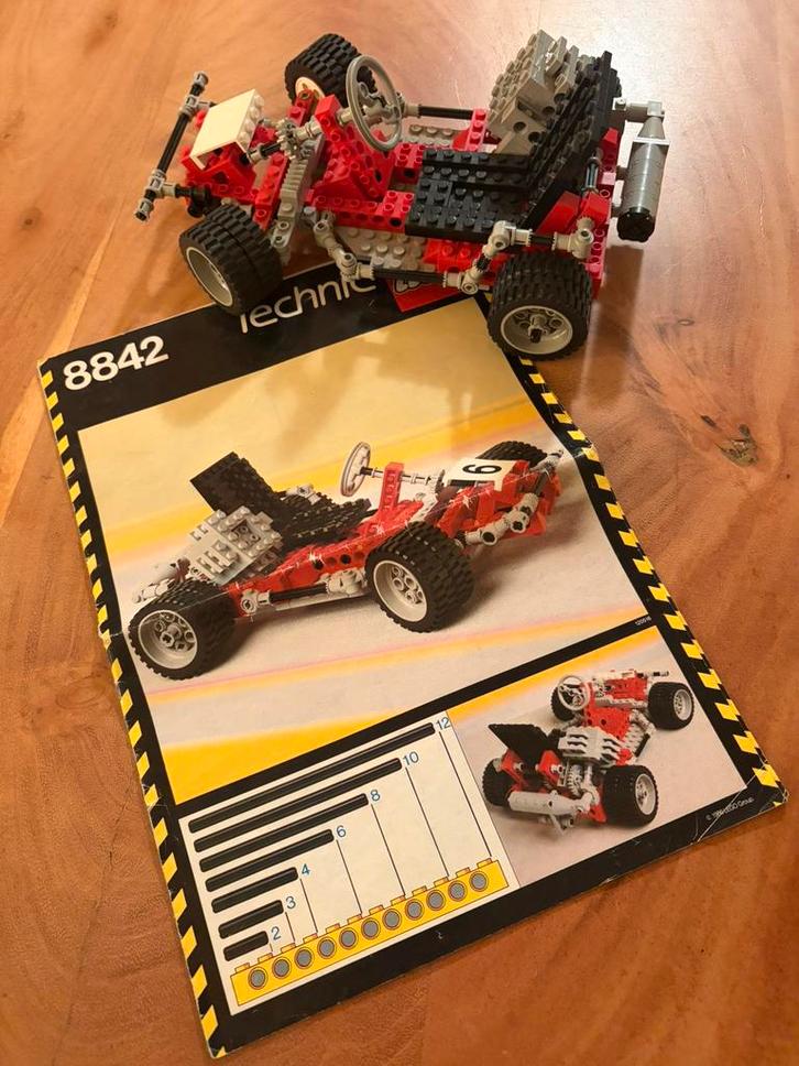 Lego 8842 Go Kart Technic vintage jaren 90, Kinderen en Baby's, Speelgoed | Duplo en Lego, Gebruikt, Lego, Complete set, Ophalen of Verzenden