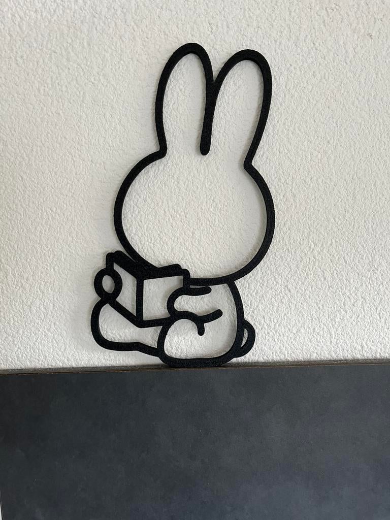 Nijntje met boekje- wanddecoratie, Ophalen of Verzenden, Nieuw