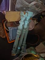 3 oude blauwe balustrade, Antiek en Kunst, Ophalen of Verzenden