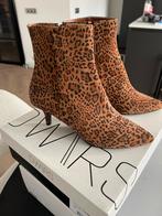 DWRS Lugo Leopard suede laarzen maat 38 - nieuw, Bruin, Lage of Enkellaarzen, Nieuw, Ophalen of Verzenden