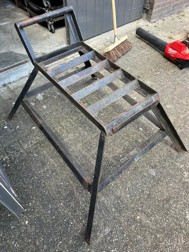 Zware oprij bokken extra hoog en extra stevig, Auto diversen, Krikken, Ophalen, Zo goed als nieuw, Hydraulisch, Garagekrik