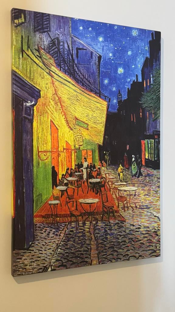 Schilderij Cafe Terrace at Night, Ophalen of Verzenden