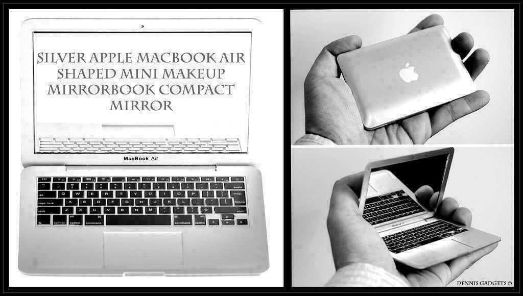 Dennis Gadgets: Make up spiegel Macbook Air zilver, Sieraden, Tassen en Uiterlijk, Uiterlijk | Cosmetica en Make-up, Gehele gezicht
