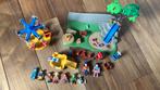 Playmobil grote speeltuin draaimolen glijbaan step dieren, Ophalen, Zo goed als nieuw