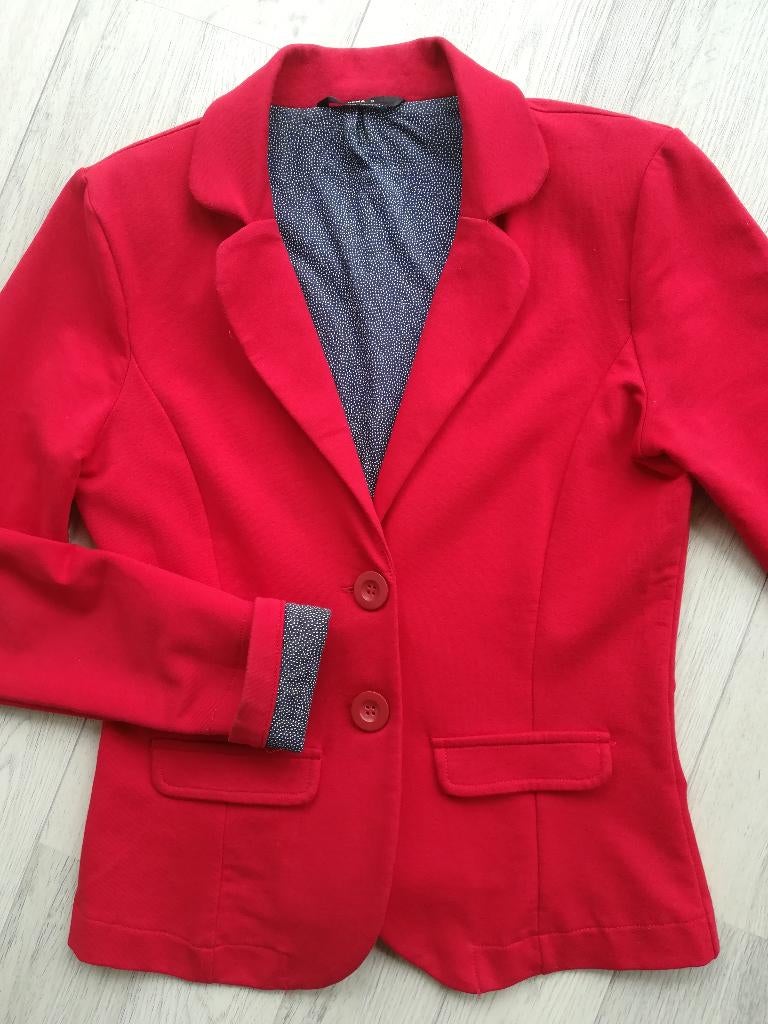 HEMA colbert rood maat S, Kleding | Dames, Maat 38/40 (M), Ophalen of Verzenden, Zo goed als nieuw, Jasje