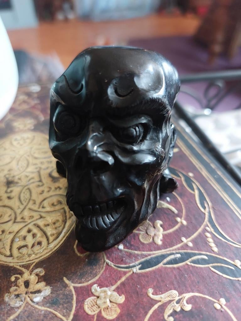 Schedel / duivel obsidiaan, Ophalen of Verzenden