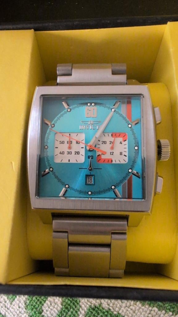 Invicta Rally S1 Chronograaf Horloge - Zo goed als nieuw, Ophalen of Verzenden, Zo goed als nieuw, Staal, Overige merken