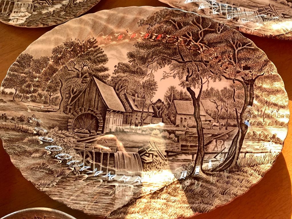 Watermill Engels servies, Ophalen, Zo goed als nieuw, Wedgwood, Porselein