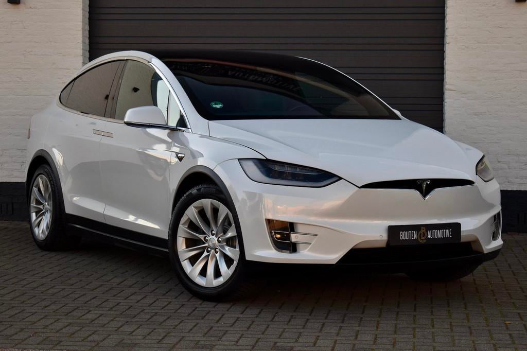 Tesla Model X 75D Base | Autopilot | Trekhaak | Panodak |, Automaat, Model X, Gebruikt, Zwart