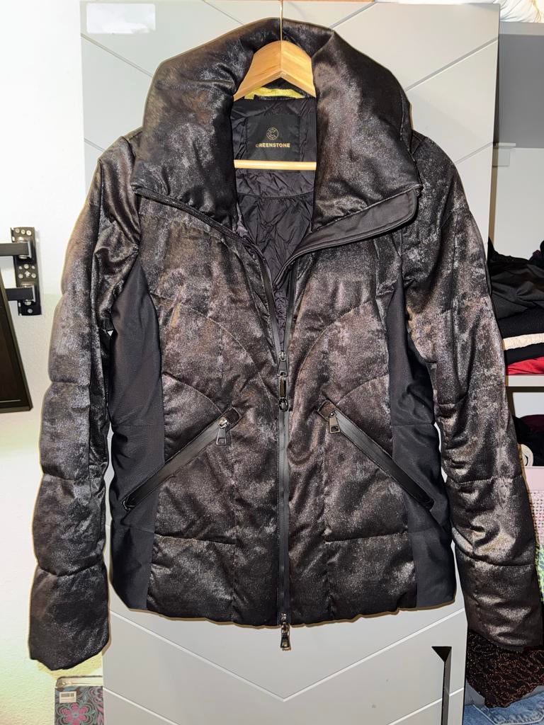 Creenstone Puffer Jacket Maat 38 - Nette Staat, Kleding | Dames, Jassen | Winter, Gedragen, Maat 38/40 (M), Zwart, Verzenden