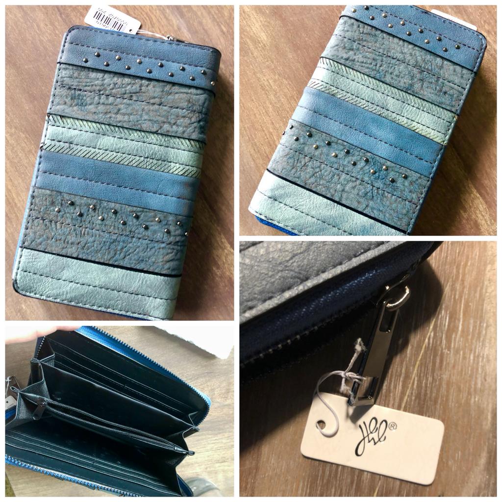 Blauwe nieuwe portemonnee Yehwang, Overige merken, Blauw, Nieuw, Ophalen of Verzenden