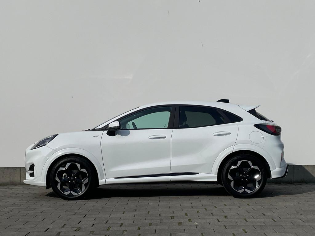 Ford Puma EcoBoost Hybrid 155 pk ST-Line X | Trekhaak | Wint, Zwart, 1226 kg, Wit, Bedrijf