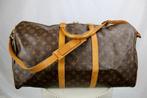 Louis Vuitton Keepall 55 Bandouliere - 986, 40 tot 60 cm, 30 cm of meer, Gebruikt, Bruin