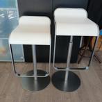 Set van 2 moderne barkrukken LAPALMA, Ophalen, Gebruikt, In hoogte verstelbaar, 60 tot 90 cm