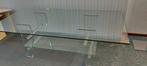 Glazen salontafel. 125x60cm, Ophalen, 100 tot 150 cm, 50 tot 100 cm, Modern