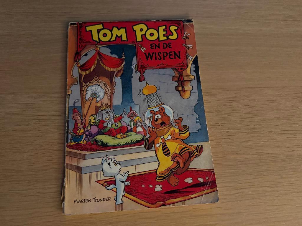 Stripboek Tom Poes en de Wispen - Tompoes - Vintage, Eén stripboek, Ophalen of Verzenden, Gelezen