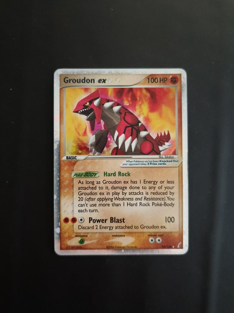 Groudon ex (93/100) UR, Ophalen of Verzenden, Zo goed als nieuw