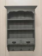 Oud groen keukenkastje / kruidenrekje met lades en haakjes, Ophalen