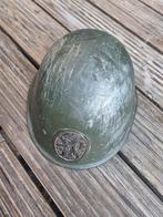 Nederlandse helm 2e wereldoorlog, inclusief binnenhelm WWII, Verzamelen, Ophalen of Verzenden, Nederland, Helm of Baret