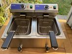 Dubbele horeca friteuse 2x8L met aftapkraan, 4 liter of meer, Ophalen, Gebruikt, Duo-friteuse