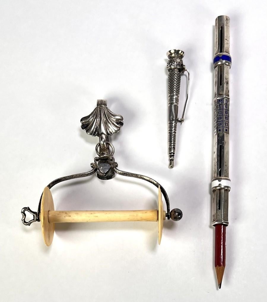 1352. Divers zilver en verzilverde voorwerpen, eind 19e eeuw, Antiek en Kunst, Antiek | Goud en Zilver, Ophalen of Verzenden, Zilver