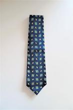 Stropdas Donkerblauw Motief (3494), Blauw, Hemley, Ophalen of Verzenden, Zo goed als nieuw